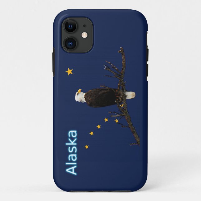 Coques Case-Mate iPhone Aigle Et Drapeau De L'Alaska (Dos)