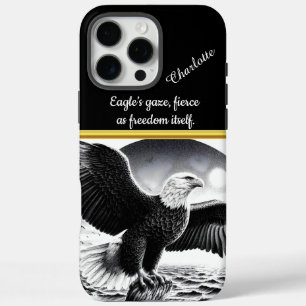 Coques iPhone 16 Pro Max Aigle majestueux survolant les vagues turbulentes 