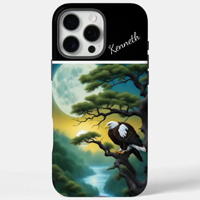 Coques Case-Mate iPhone Aigle nocturne du Willow Tree (Verso)