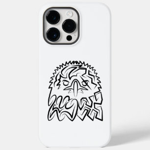 Coque Pour Pour iPhone 14 Pro Max Aigle tribale noire et blanche