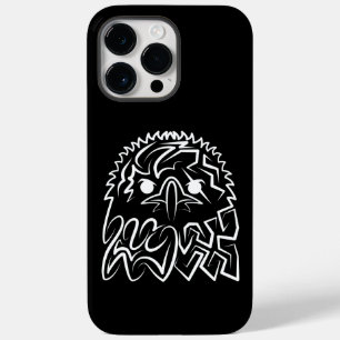 Coque Pour Pour iPhone 14 Pro Max Aigle tribale noire et blanche