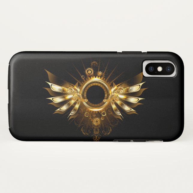 Coques Case-Mate iPhone Ailes de Steampunk (Dos (Horizontal))