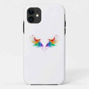 Case-Mate iPhone Case Ailes fluffy arc-en-ciel