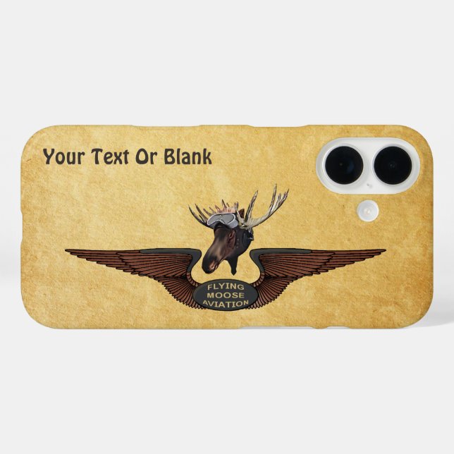 Coques Case-Mate iPhone Ailes pilotes de Moose Bush (Verso (horizontal))
