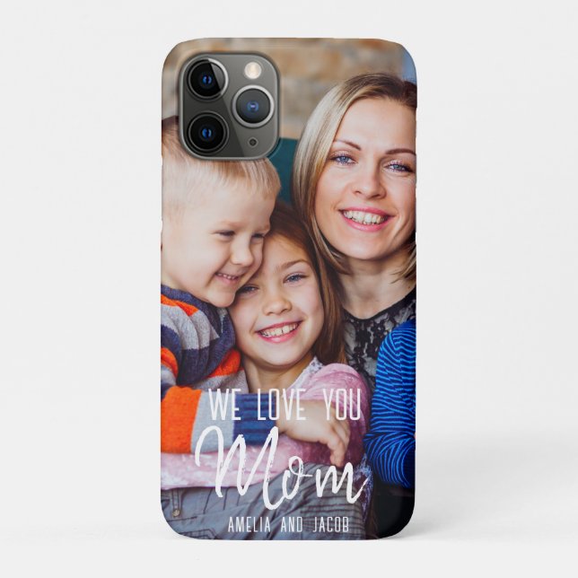 Coques Case-Mate iPhone Aimez maman cadeau photo personnalisé pour maman (Dos)