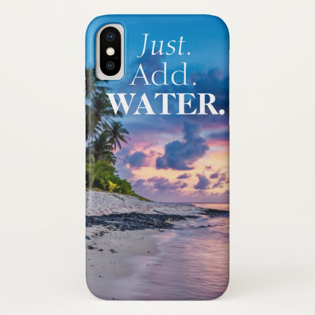 Coques Case-Mate iPhone Ajouter De L'Eau Beau Coucher de soleil Tropical & (Dos)