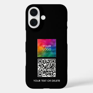 Coque Pour iPhone 16 Ajouter QR Code Télécharger Logo Trending Simple M
