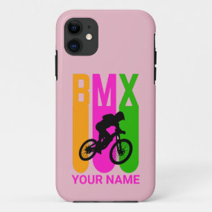 Case-Mate iPhone Case Ajouter un nom ou un texte BMX Bike Rider Orange R