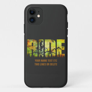Case-Mate iPhone Case Ajouter un nom ou un texte VTT Rider Couleurs d'au