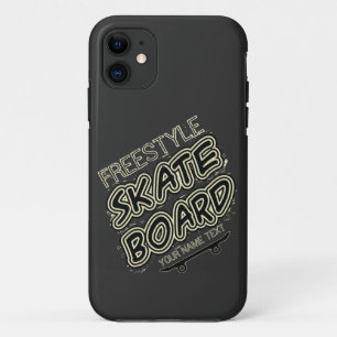Case-Mate iPhone Case Ajouter un nom Style Ville Texte Plaque de patinag