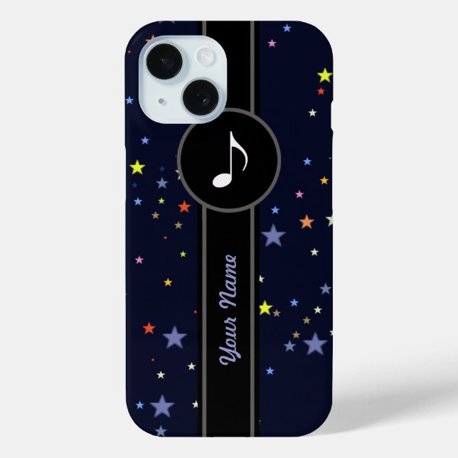 Coques Case-Mate iPhone ajouter un nom / une note de musique (Verso)