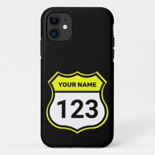 Case-Mate iPhone Case Ajouter un nom Votre numéro Racing Identification 
