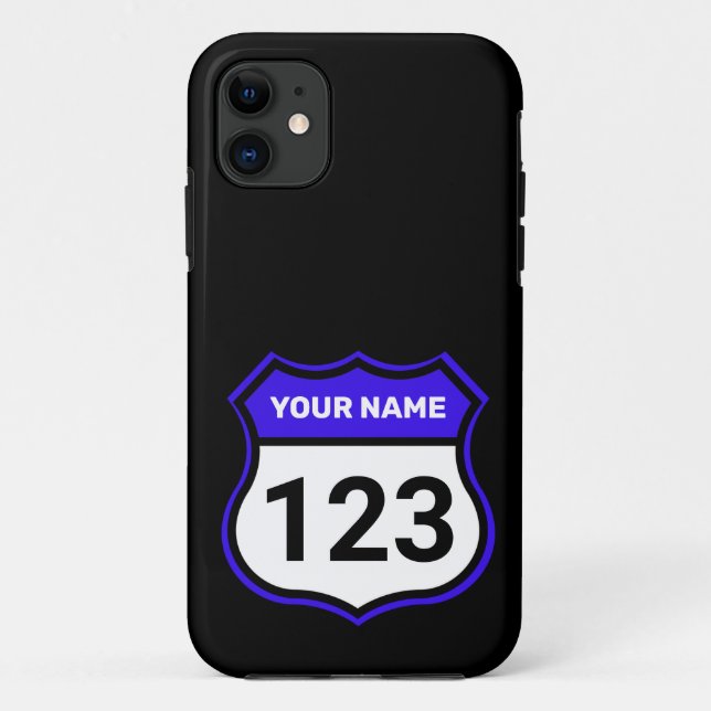 Coques Case-Mate iPhone Ajouter un nom Votre numéro Racing Identification  (Dos)