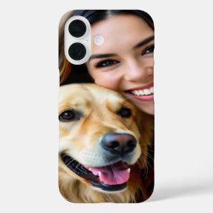 Coque Pour iPhone 16 Ajouter une photo de Retriever doré Personnaliser