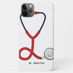 Case-Mate iPhone Case Ajouter votre nom  Médecins Infirmières Stéthos