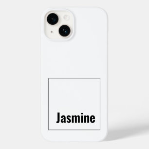 Coque Pour iPhone 14 Ajouter Votre Nom Modern Minimalist