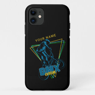 Case-Mate iPhone Case Ajouter Votre Nom Texte Extreme BMX Géométrique