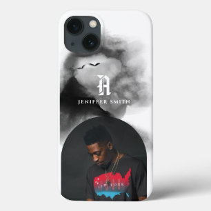 Case-Mate iPhone Case Ajouter Votre Photo Arché Noir Aquarelle Monogramm