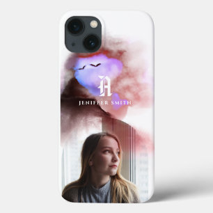 Case-Mate iPhone Case Ajouter Votre Photo Arched Ombre Aquarelle Monogra