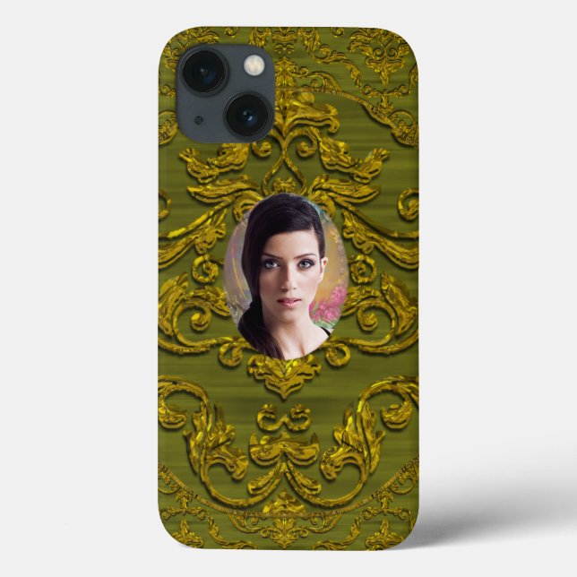 Coques Case-Mate iPhone Ajouter votre photo Damask Chic (Verso)