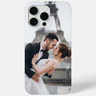 Coque iPhone 15 Pro Max Ajouter votre propre photo personnalisée   MARIAGE