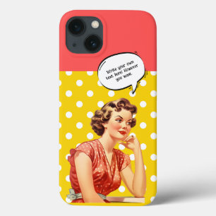 Case-Mate iPhone Case Ajouter votre texte Coloré vintage Rose Jaune Fill