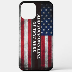 Case-Mate iPhone Case Ajouter votre texte sur le drapeau américain