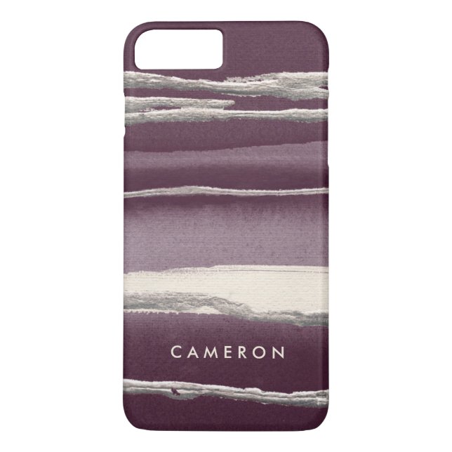 Coques Case-Mate iPhone Ajoutez votre copie nommée d'abrégé sur pourpre de (Dos)