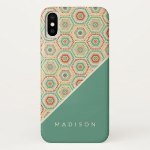 Coque Case-Mate Pour iPhone Ajoutez votre motif nommé d'hexagone de sud-ouest