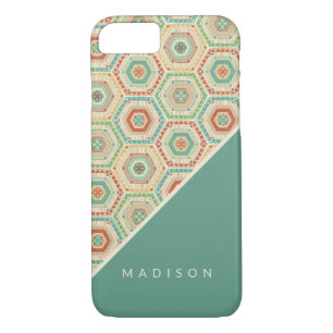 Case-Mate iPhone Case Ajoutez votre nom   Motif de l'Hexagon du sud-oues