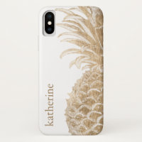 Ajoutez votre nom | Pinneapple Tropical Or