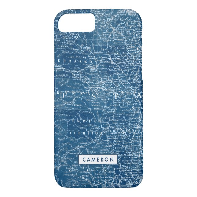 Coques Case-Mate iPhone Ajoutez votre nom | Plan directeur américain (Dos)
