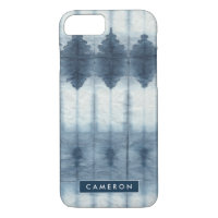 Ajoutez votre nom | Shibori Indigio Print