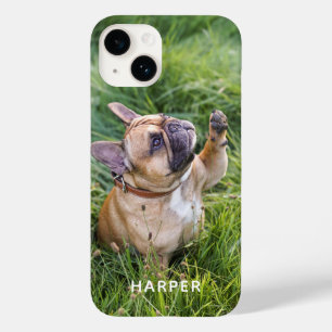 Coque Pour iPhone 14 Ajoutez Votre Propre Photo Chien de Compagnie Pers