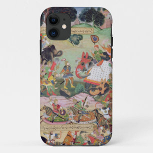Coque iPhone 11 Akbar recevant les tambours et les normes a
