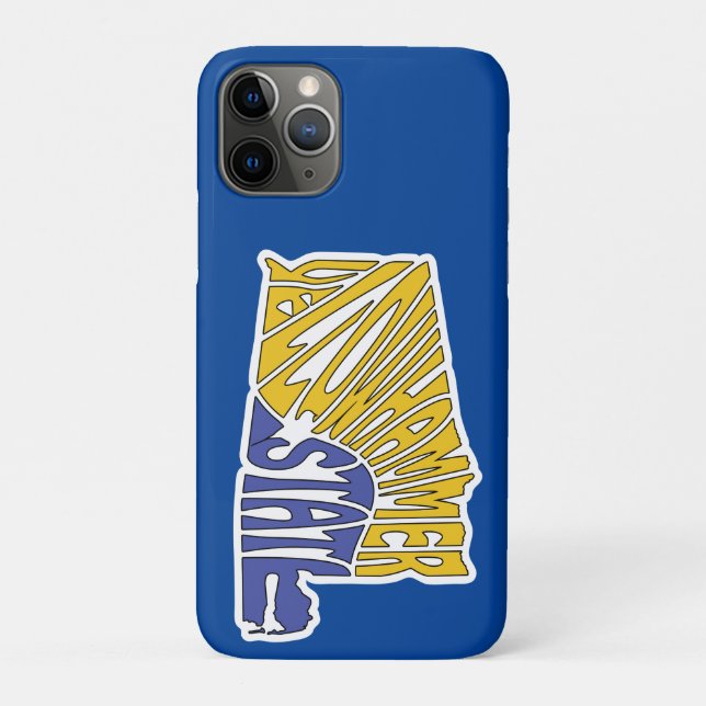 Coques Case-Mate iPhone Alabama surnom Word Art (Dos)