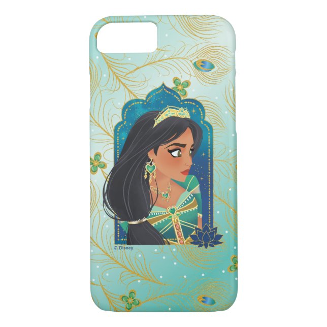 Coques Case-Mate iPhone Aladin| Profil latéral Jasmin Graphique (Dos)
