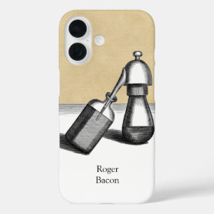 Coques iPhone 16 Alchimie Alembic Flacon avec nom