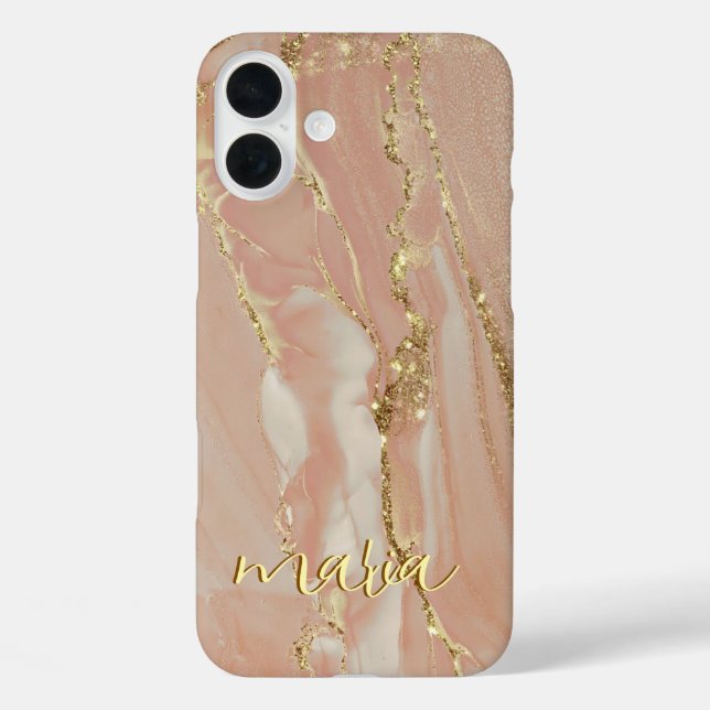 Coques Case-Mate iPhone Alcohol Ink Chic Monogrammed Case- Mate iPhone (Verso)