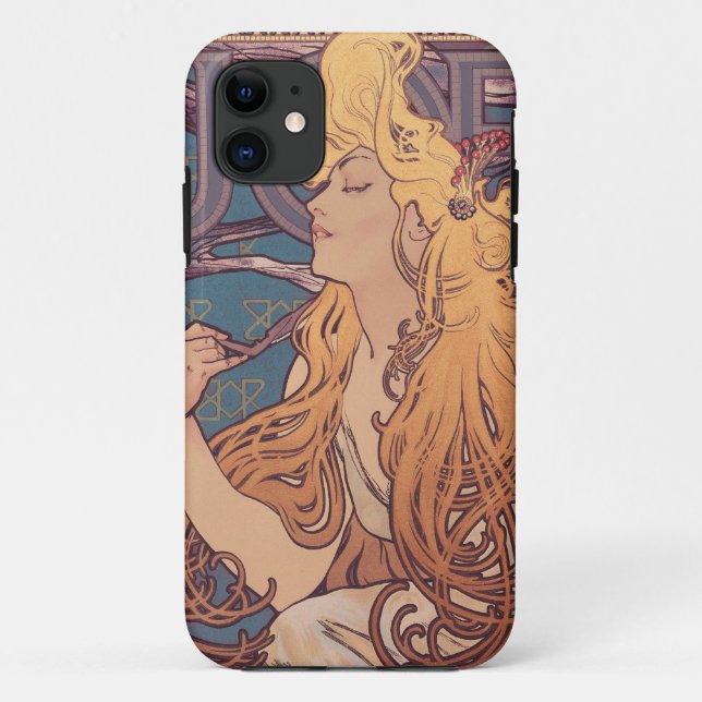 Coques Case-Mate iPhone Alfonse Mucha Job Art Nouveau femme (Dos)