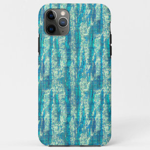 Case-Mate iPhone Case Algodão semi pixelado num mix de ciano e turquesa