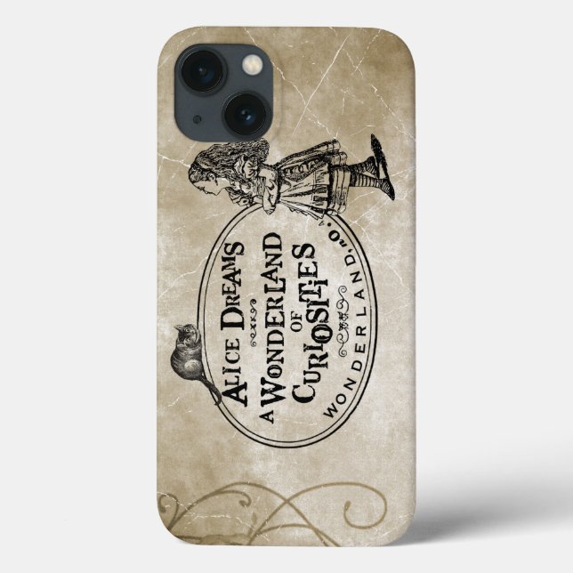 Coques Case-Mate iPhone Alice au pays des merveilles Curiousities W/Cheshi (Verso)