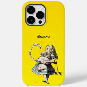 Coque Pour Pour iPhone 14 Pro Max Alice au pays des merveilles et un Flamant rose su