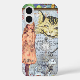 Coques iPhone 16 Alice au pays des merveilles Lapin de Cheshire cla