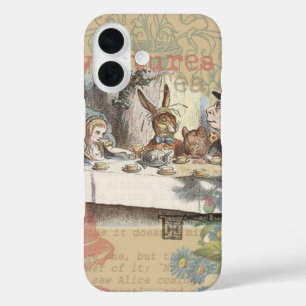 Coque Pour iPhone 16 Alice au pays des merveilles Mad Tea Party Art