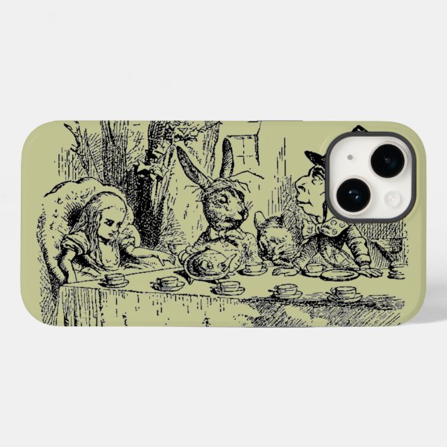 Coques Case-Mate iPhone Alice au Pays des merveilles Tea Party (Verso (horizontal))