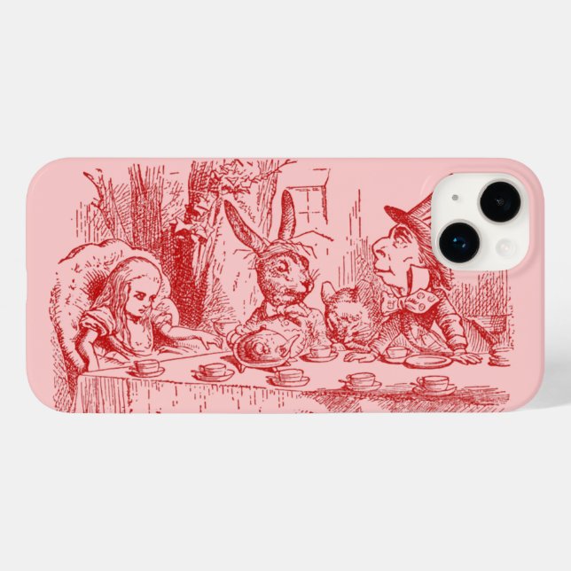 Coques Case-Mate iPhone Alice au Pays des merveilles Tea Party (Verso (horizontal))