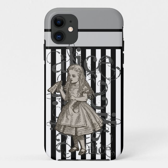 Coques Case-Mate iPhone Alice dans la grunge du pays des merveilles (Dos)