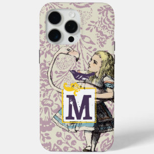 Coque iPhone 15 Pro Max Alice In Wonderland FLAMANT ROSE mignon