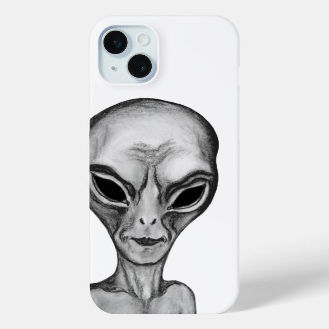 Coques Case-Mate iPhone Alien gris (Verso)